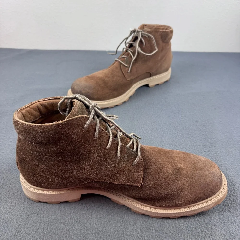 Sorel Madson II Chukka Mens 10 Brown Waterproof Suede Boots NM3846-253